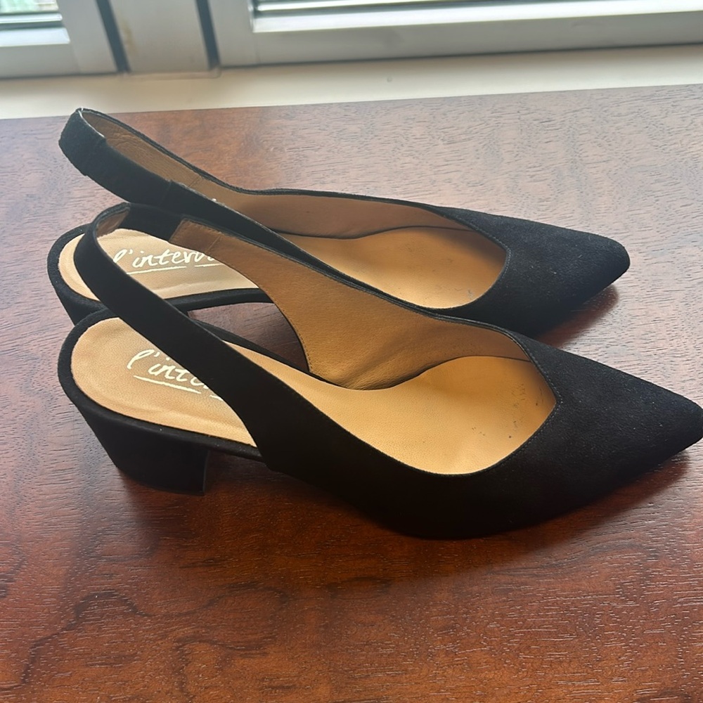 L’intervalle suede heels size 37